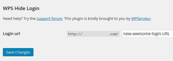 Change WordPress login URL