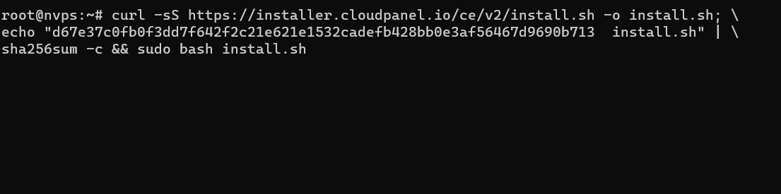 Instalasi CloudPanel 1