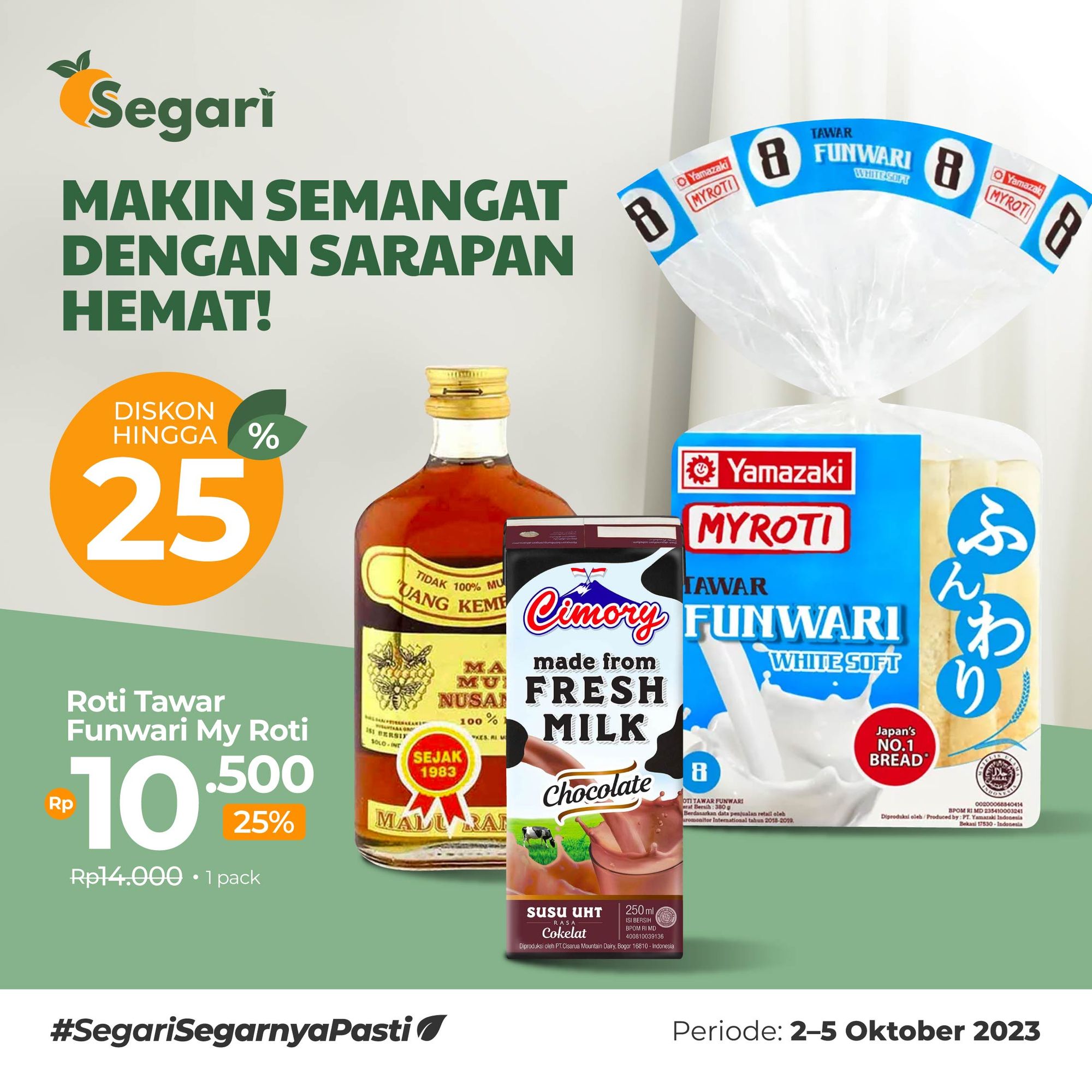 ANEKA SARAPAN LEZAT
LEBIH HEMAT S.D. 25% 🥪🌞