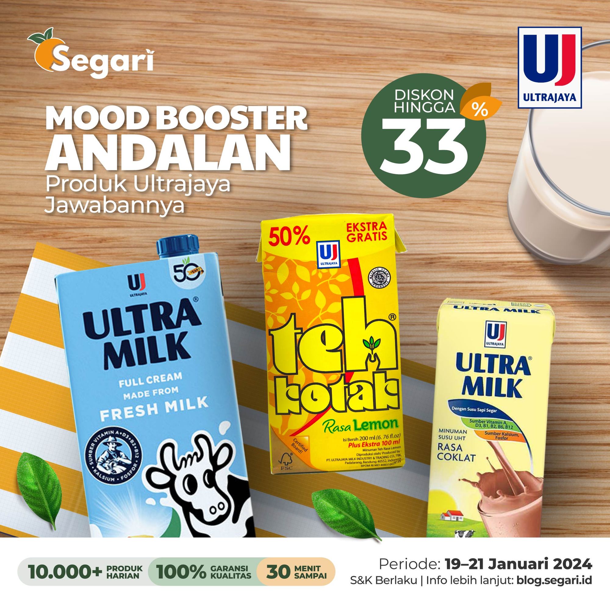 Cari Mood Booster Andalan?Produk Ultrajaya Jawabannya
DISKON HINGGA 33% 🥛💞