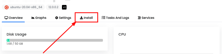 Menu untuk melakukan Install Ulang NAT VPS