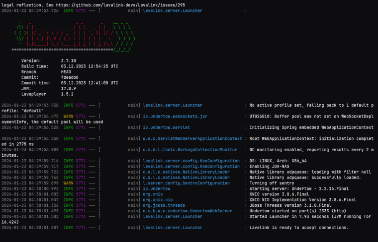 proses menjalankan springboot lavalink di ubuntu nat vps