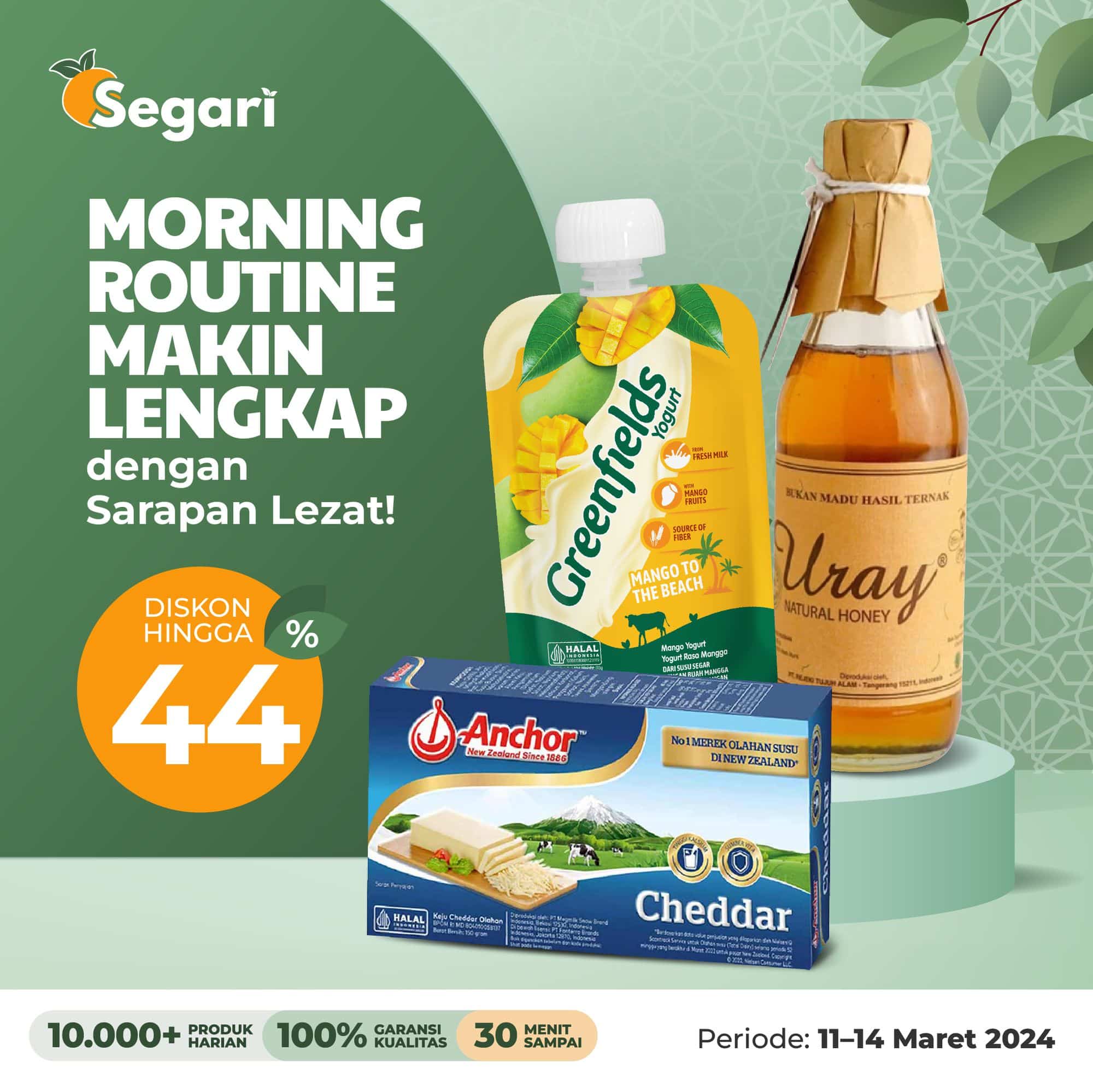 Morning Routine Lengkap
Dengan Sarapan Lezat
DISKON S.D. 44% 🌞