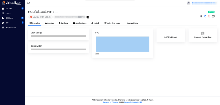 dashboard summary nat vps