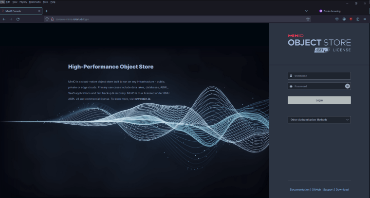 berhasil install minio pada debian natvps