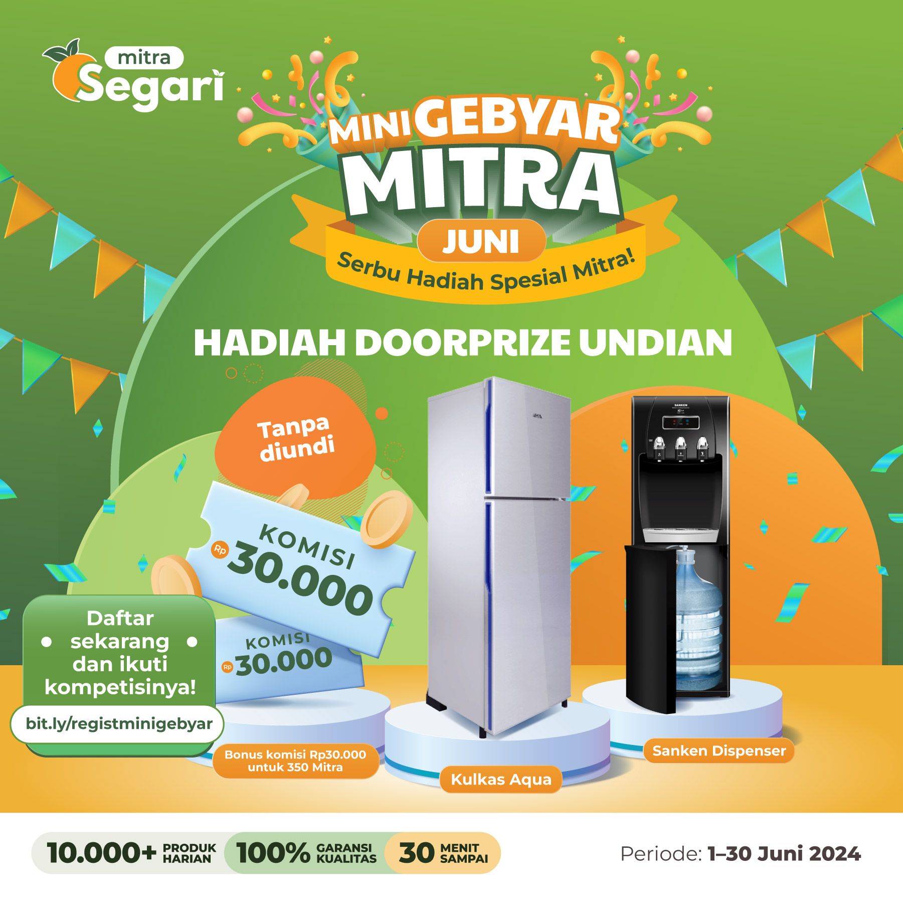 🎉Mini Gebyar Mitra Juni, Serbu Hadiah Spesial Mitra ✨