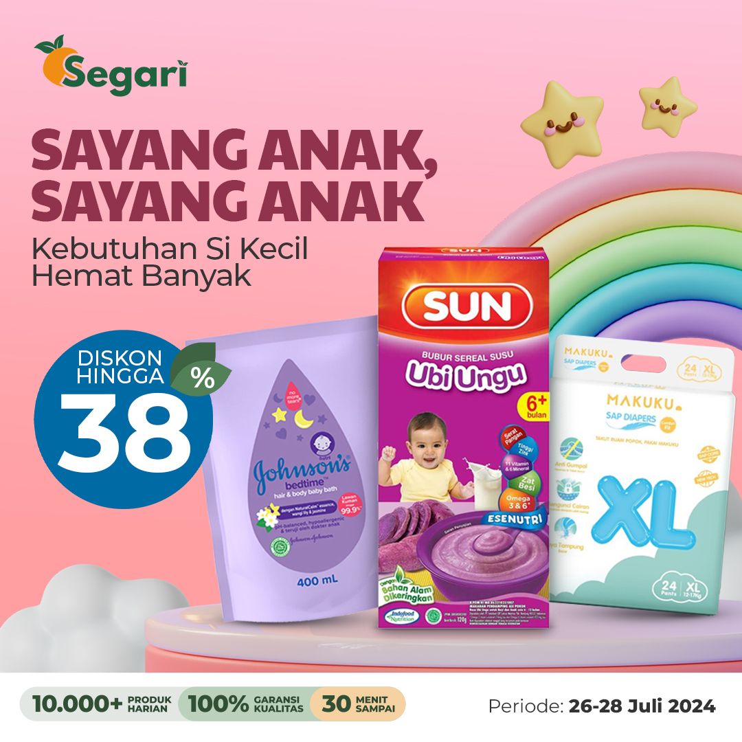 Promo Beragam Kebutuhan Anak
Diskon S.D. 38% 👶💖