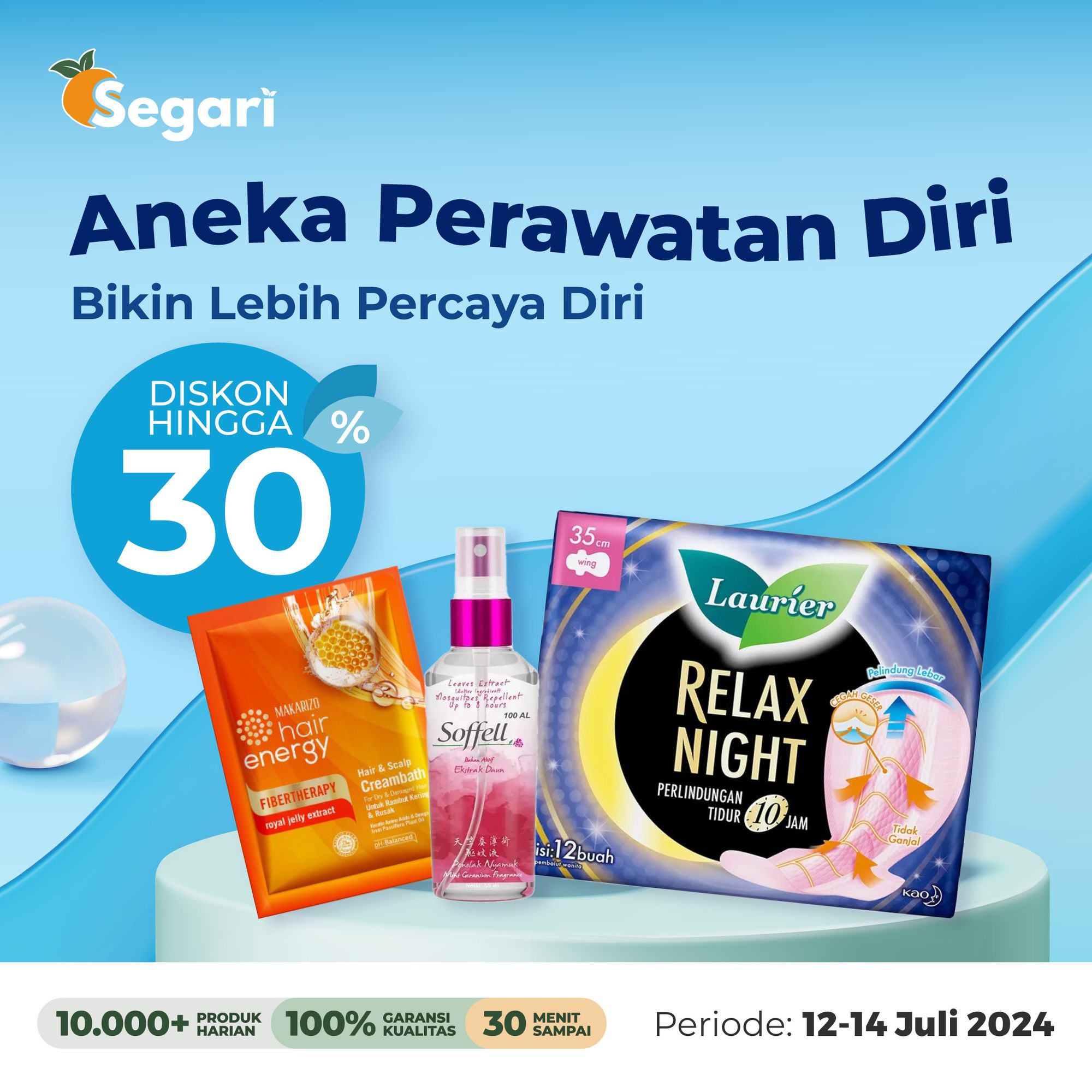 Perawatan Diri Serba Hemat
DISKON S.D. 30% 🧼🫧